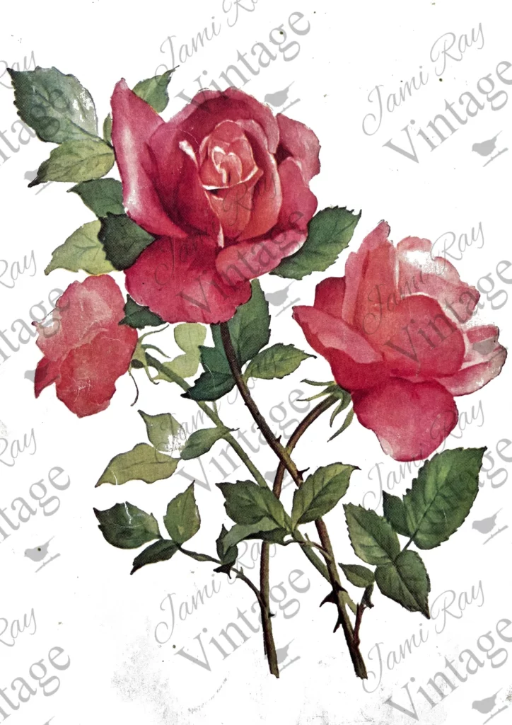 roses | jrv rice paper | A4 - Create Your Own Cozy