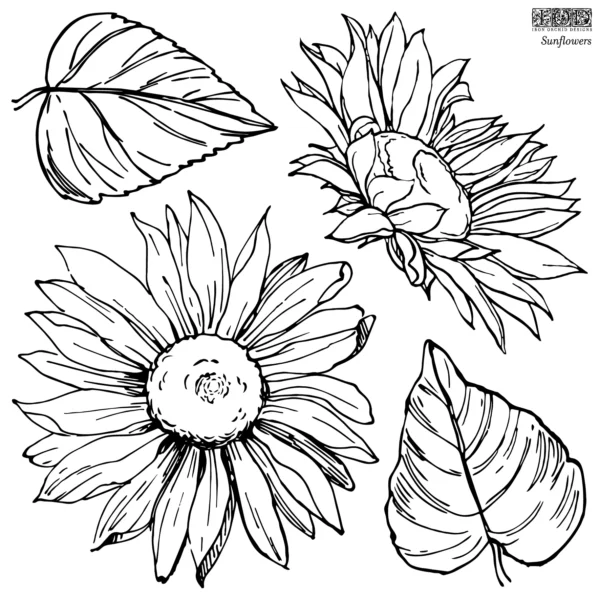 sunflowers | IOD stamp - Image 2
