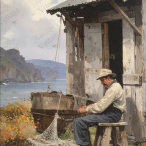 fisherman shack | jrv rice paper | A4