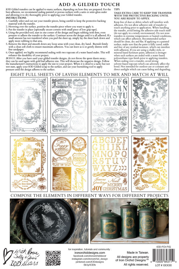 figgy & flourish | IOD gilded transfer - Image 2