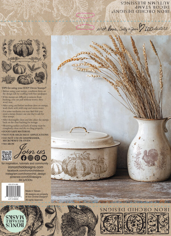 autumn blessings | IOD stamp - Image 2