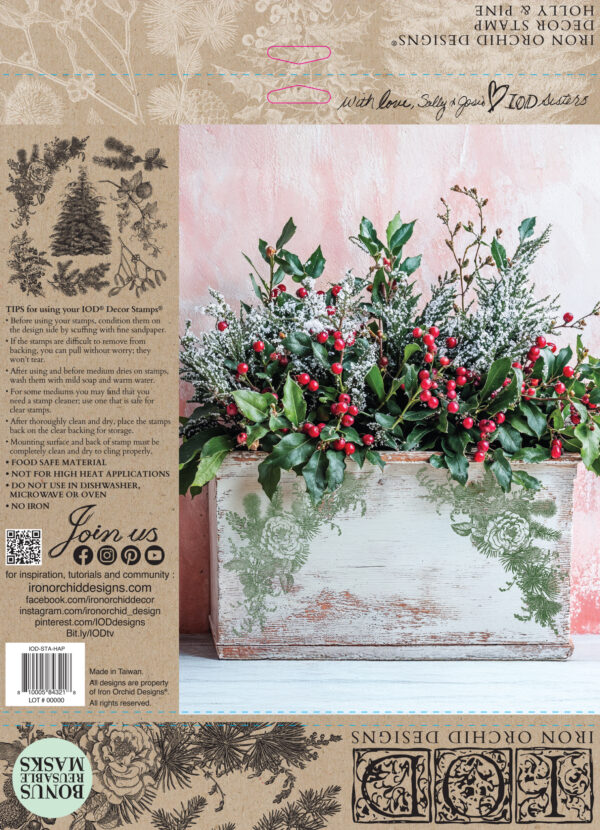holly & pine | IOD stamp - Image 2
