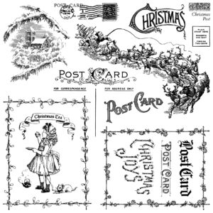 christmas post | IOD stamp