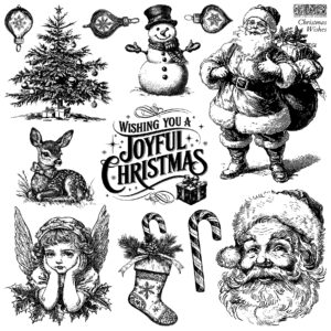 christmas wishes | IOD stamp