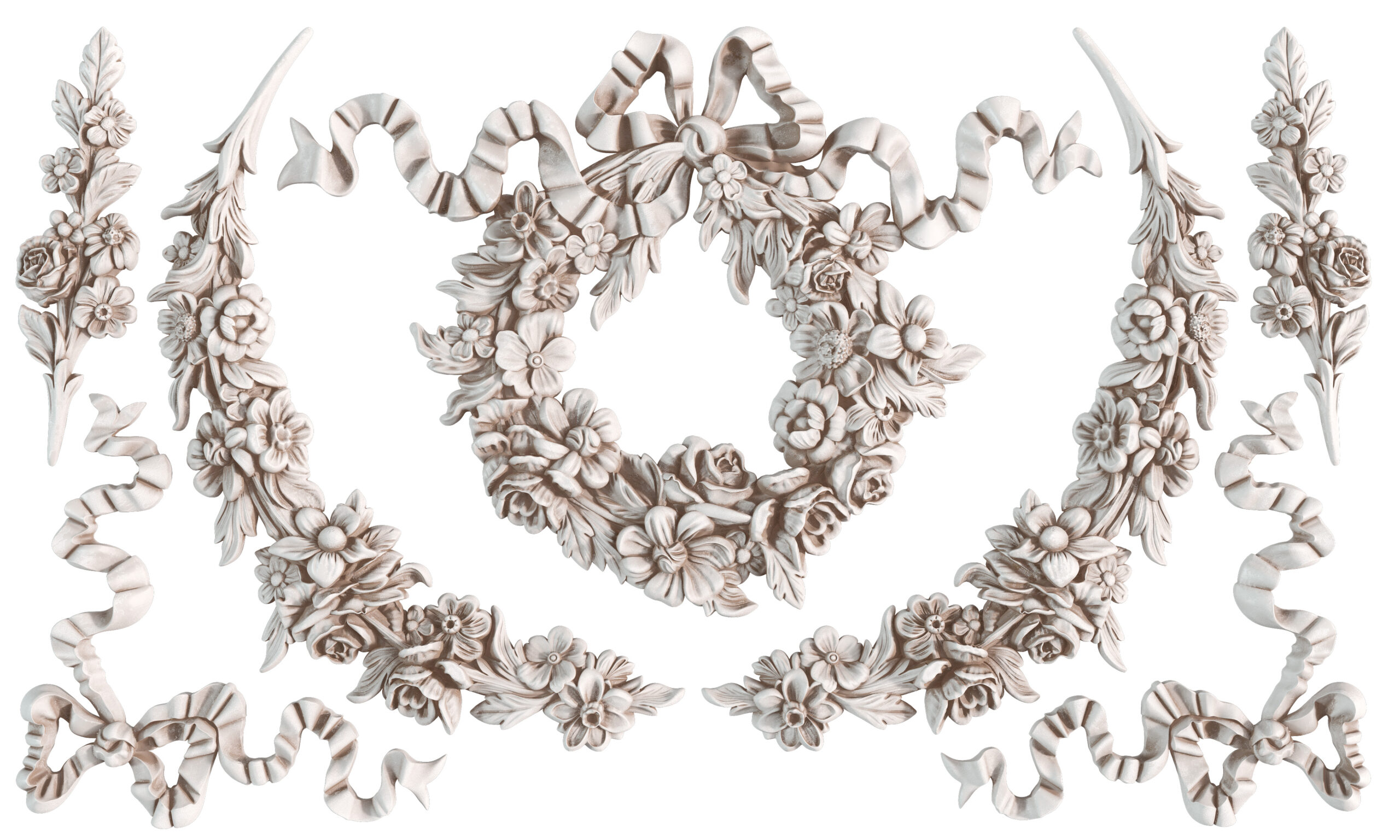 wreath and swags | IOD mould