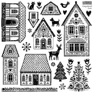 gingerbread lane | IOD stamp